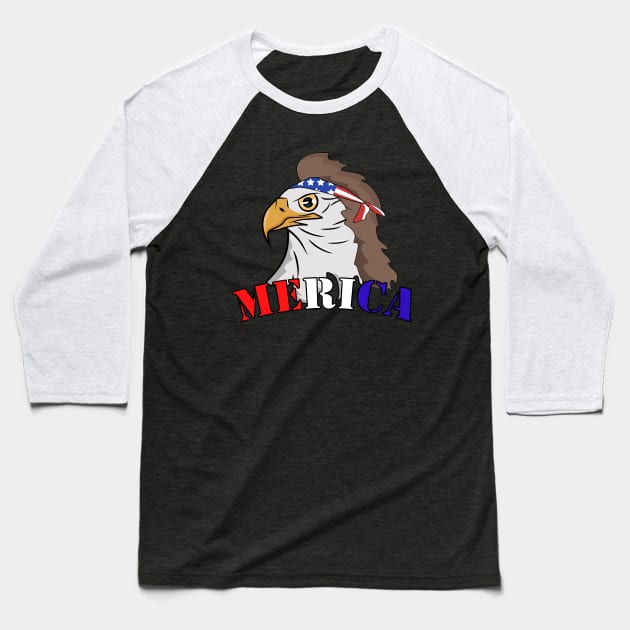 Eagle Mullet Merica - american flag Baseball T-Shirt by Fashion Apparels